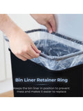 Tower Black Rectangular Sensor Bin 50L - British product