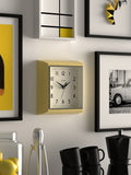 Jones Clocks Yellow A Retro Square Wall Clock