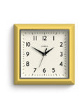 Jones Clocks Yellow A Retro Square Wall Clock