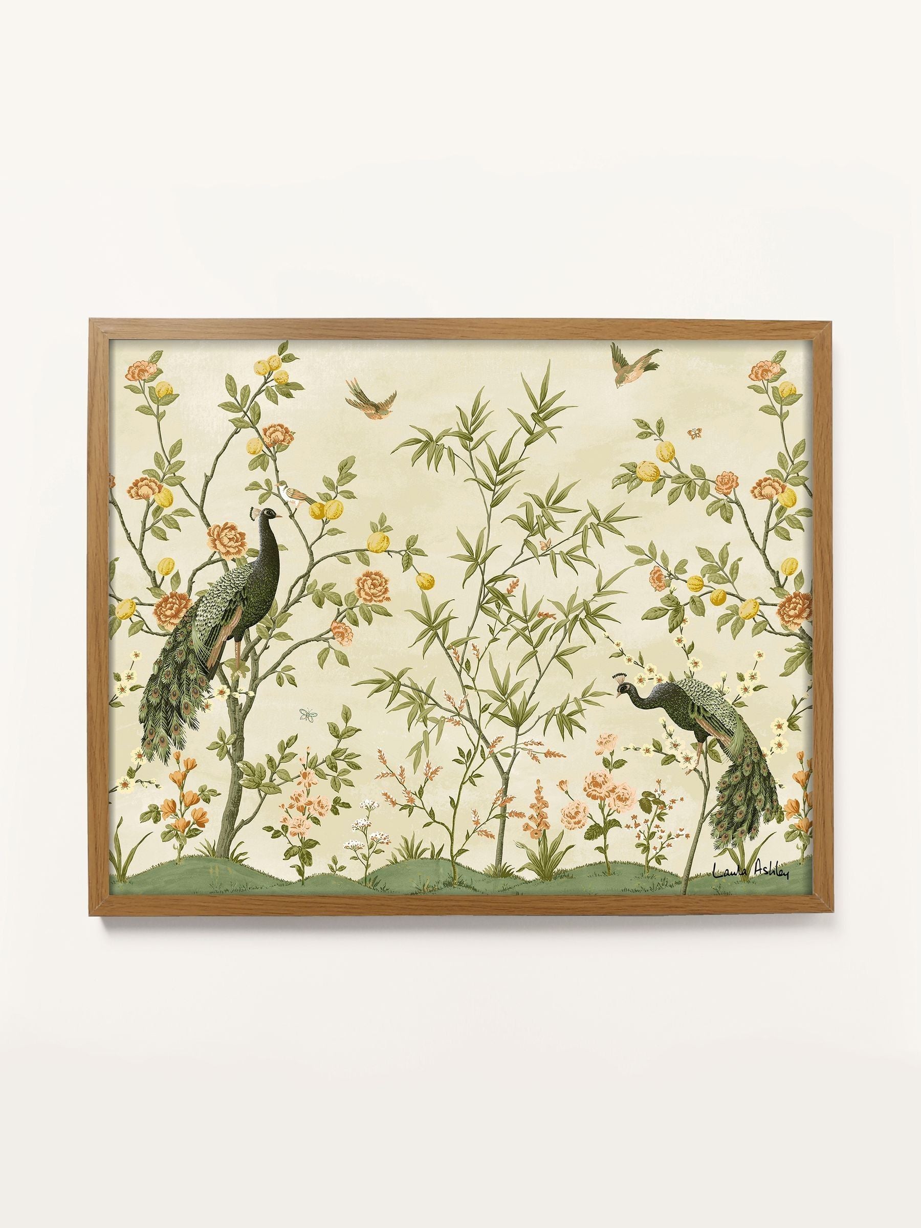 Laura Ashley Green Belvedere Garden small wall art frame, UK version