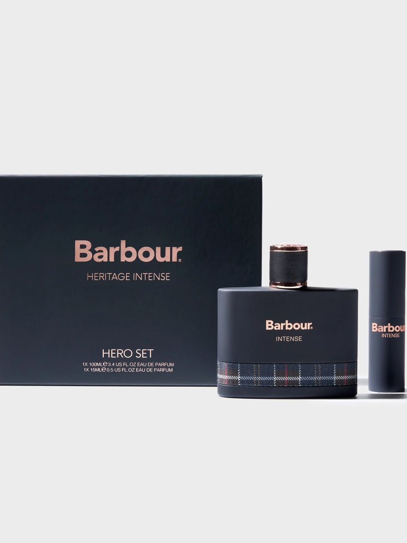 Barbour Heritage Intense Hero fragrance gift set - British product