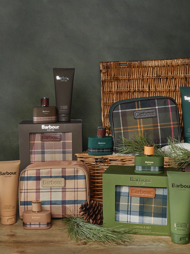 Barbour Green Floral fragrance and body lotion set 50ml 200ml - British product