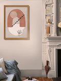 Graham & Brown Multicolour Terracotta Terrace Black Frame