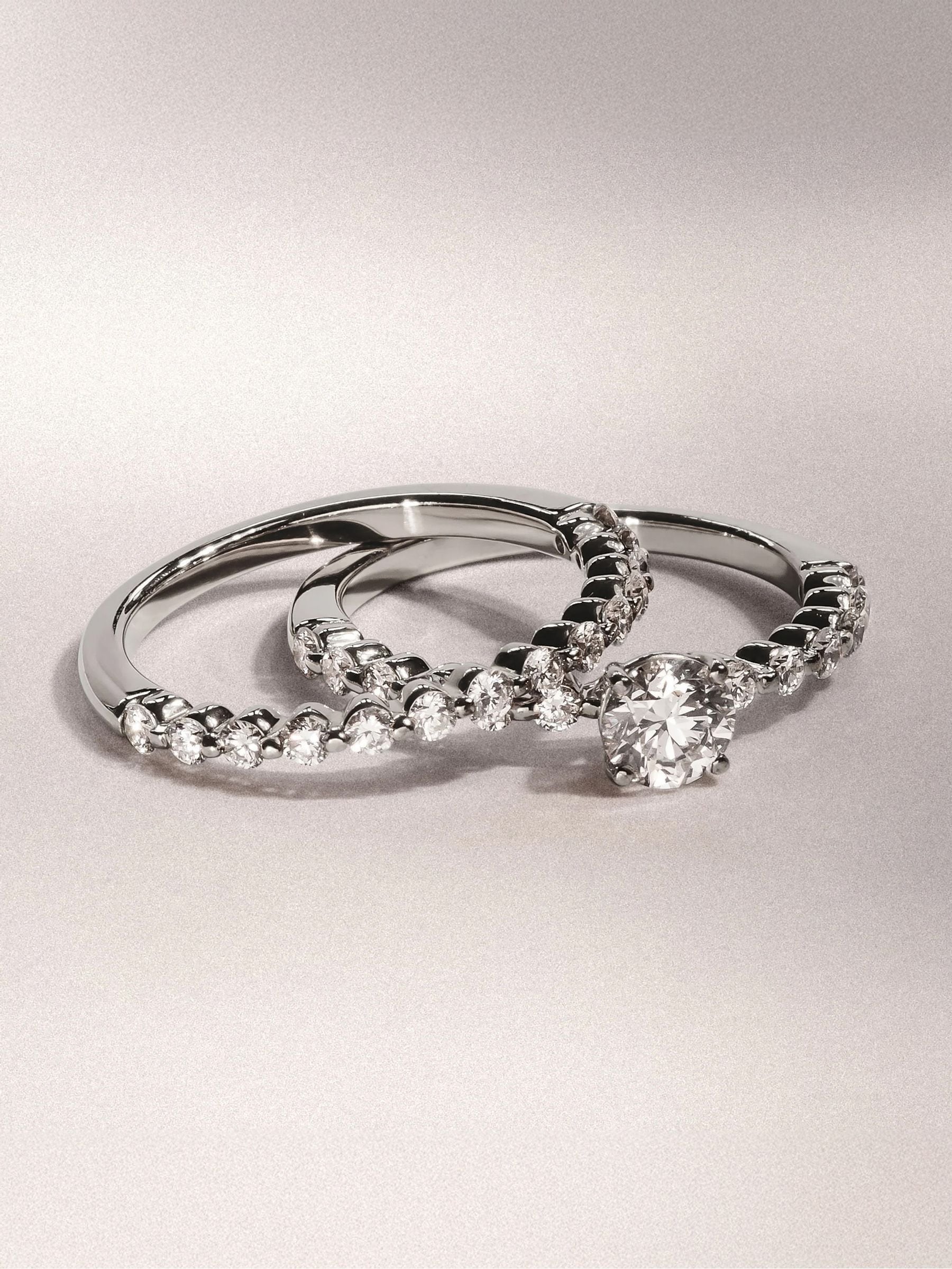 The Diamond Store White Solstice lab diamond solitaire engagement ring 0.80ct (British brand)