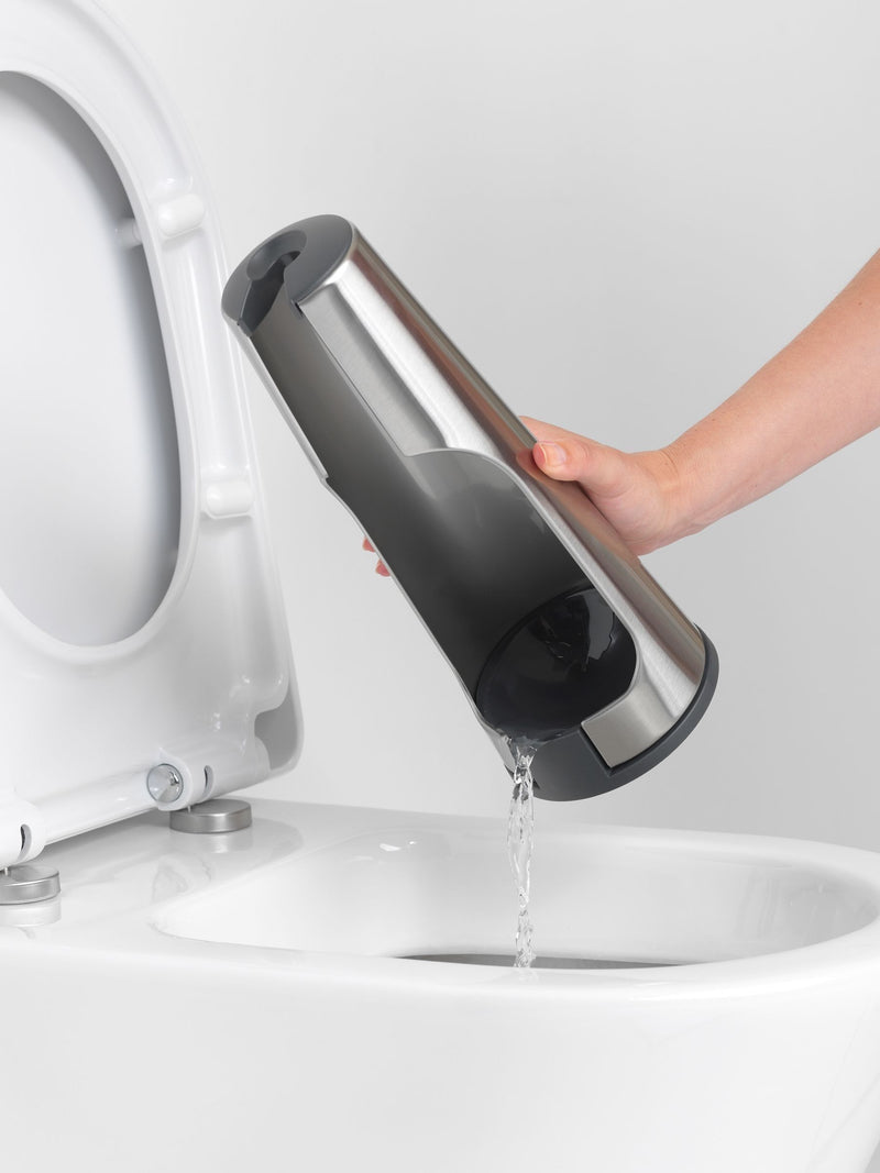 Brabantia Matt Steel ReNew toilet brush and holder 42cm - British product