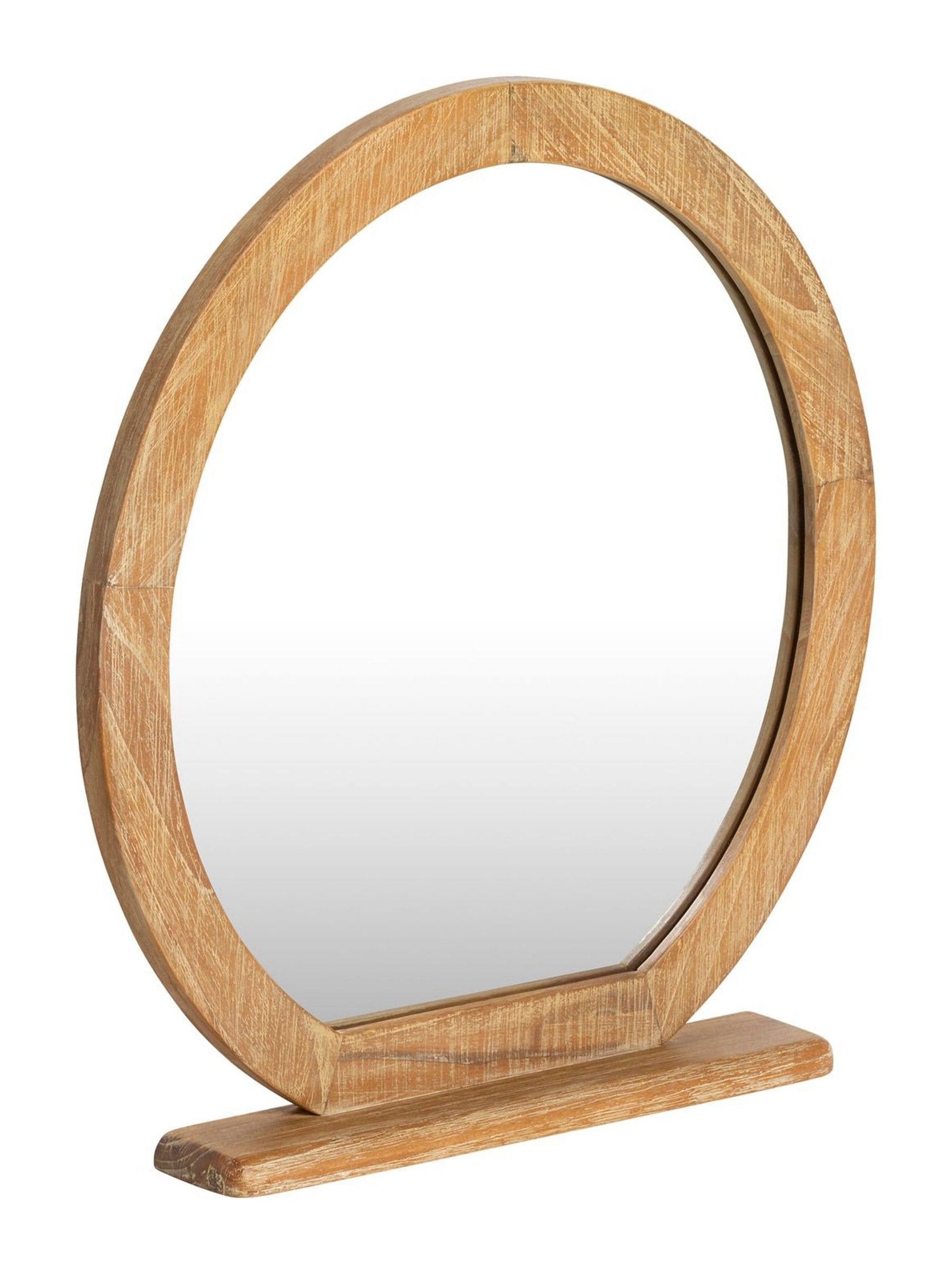 Barker and Stonehouse Brown Selene Mindi Wood Mirror