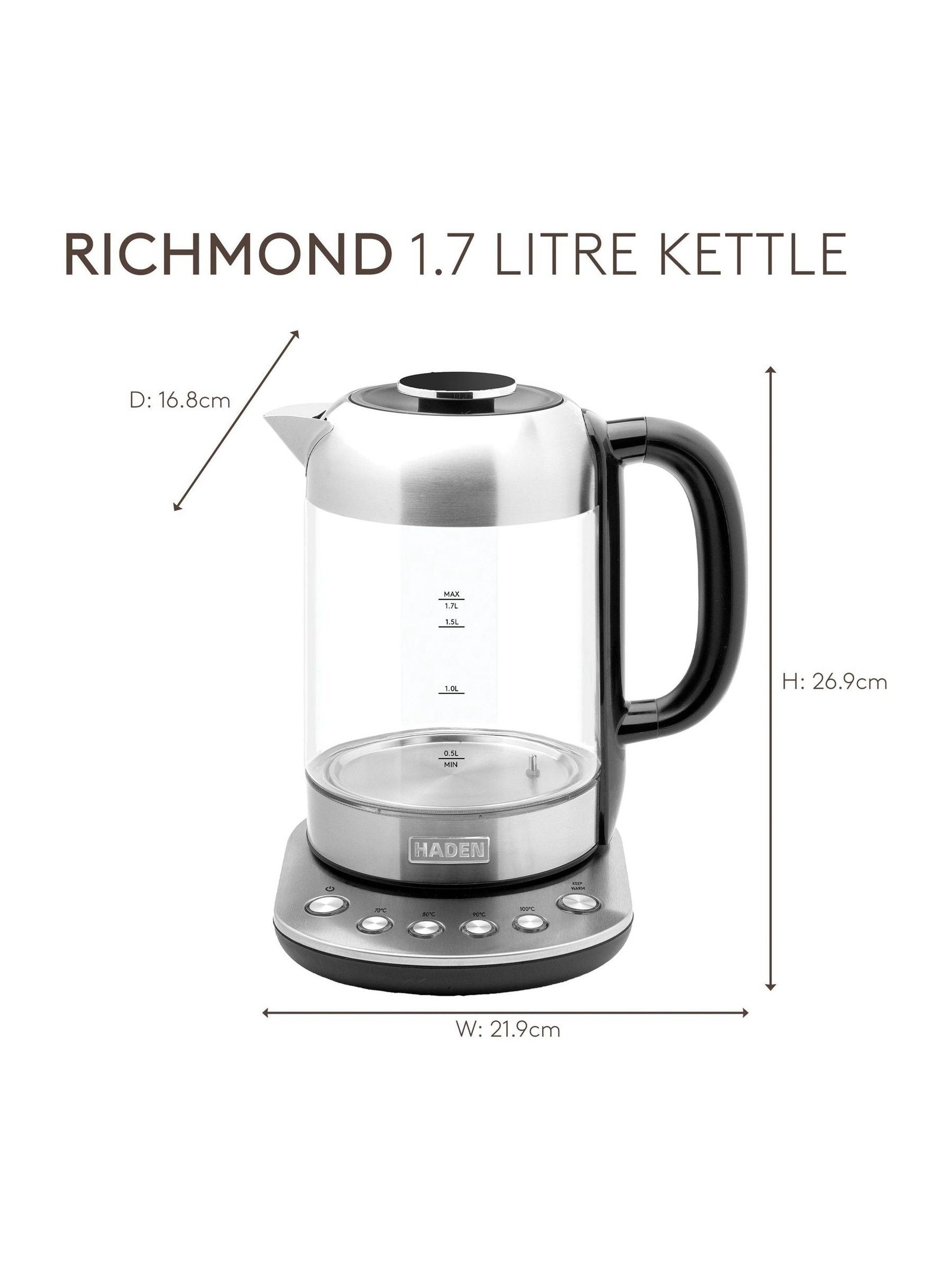 Haden Richmond Variable Temperature Glass Kettle