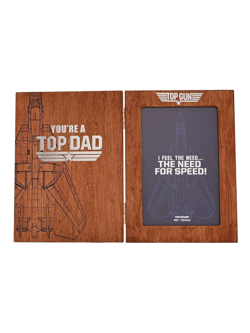 Widdop Brown Top Gun Top Dad photo frame 28cm x 26.5cm (British brand)