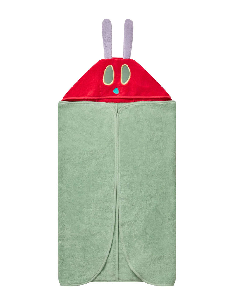 MORI Very Hungry Caterpillar hooded towel (British brand)