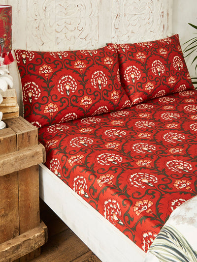 Joe Browns Red Serene Bohemian Matching Bedding