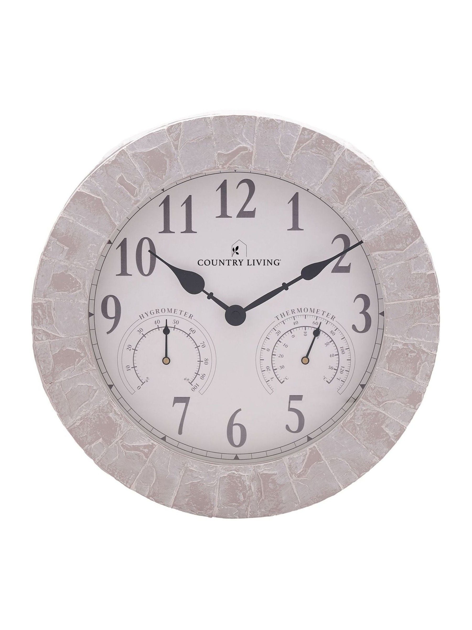Widdop grey garden clock 14 inch (British brand)