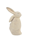 Widdop white resin rabbit figurine 26cm height (British brand)