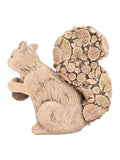 Widdop brown wood effect squirrel ornament on log, 15cm height (British brand)
