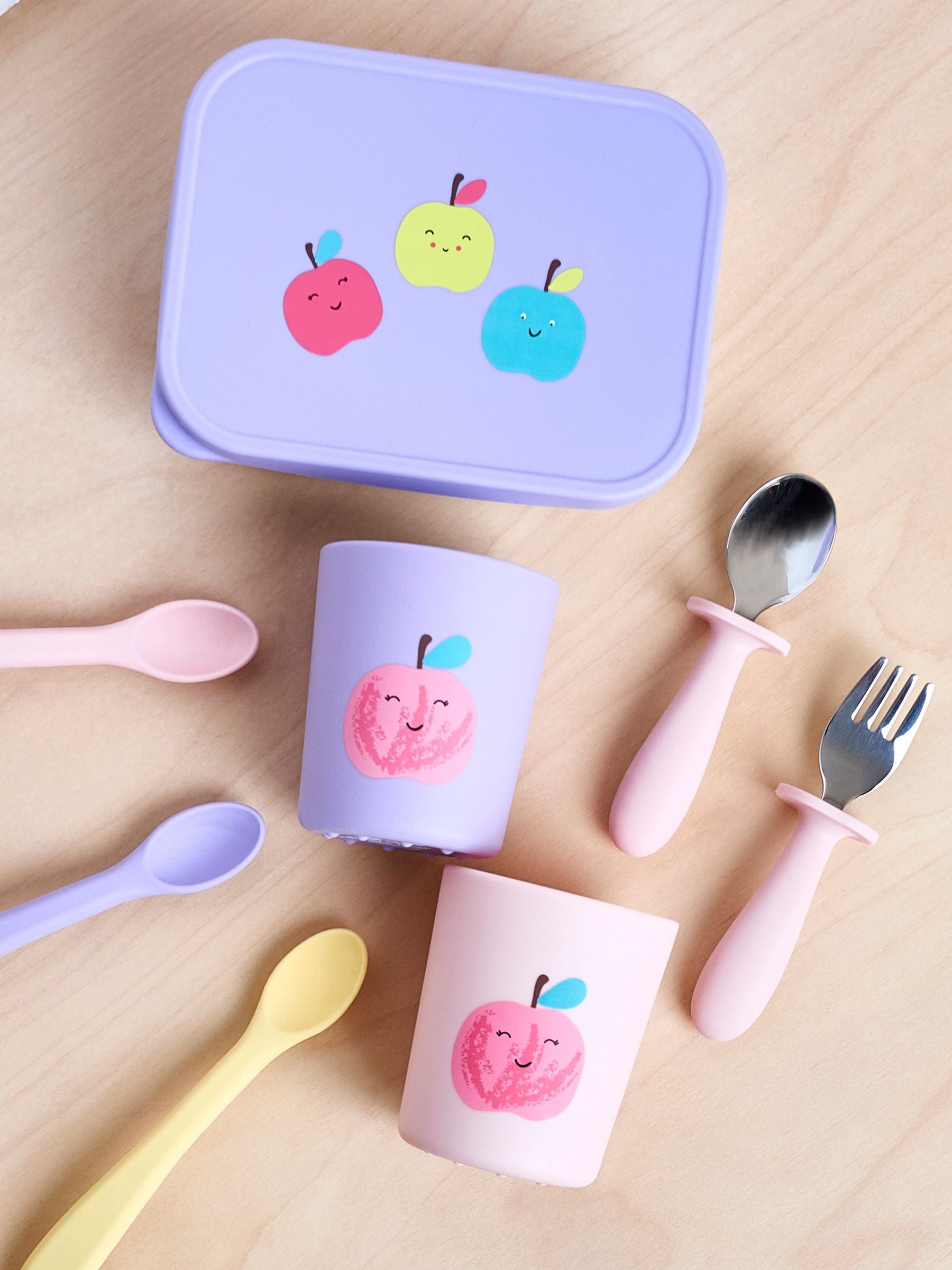 JoJo Maman Bébé Apples 2-Pack Silicone Cups