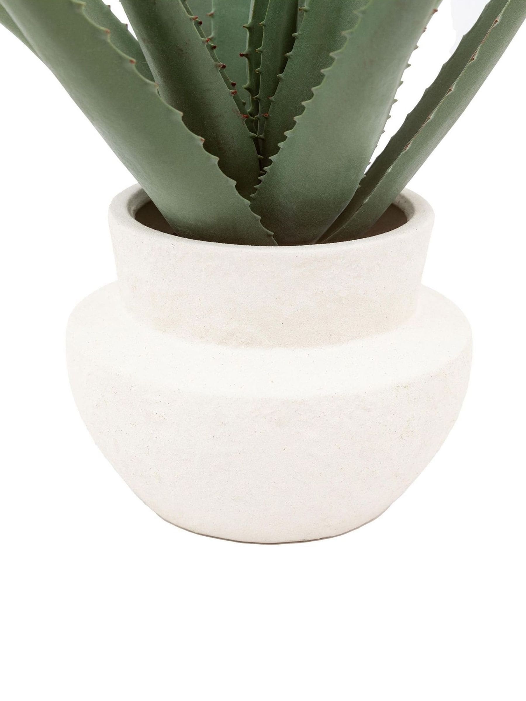 Gallery Home Faux Aloe Vera Ceramic Pot 51cm, UK version