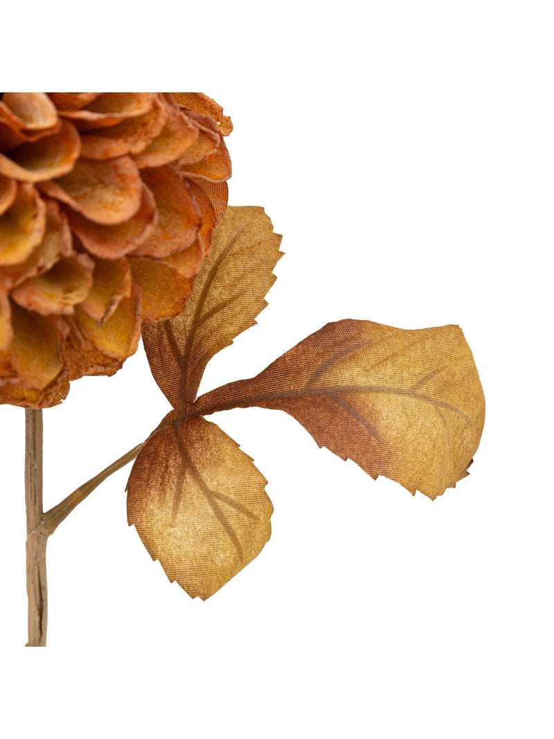 Gallery Home burnt orange artificial dahlias 6 stems, UK version