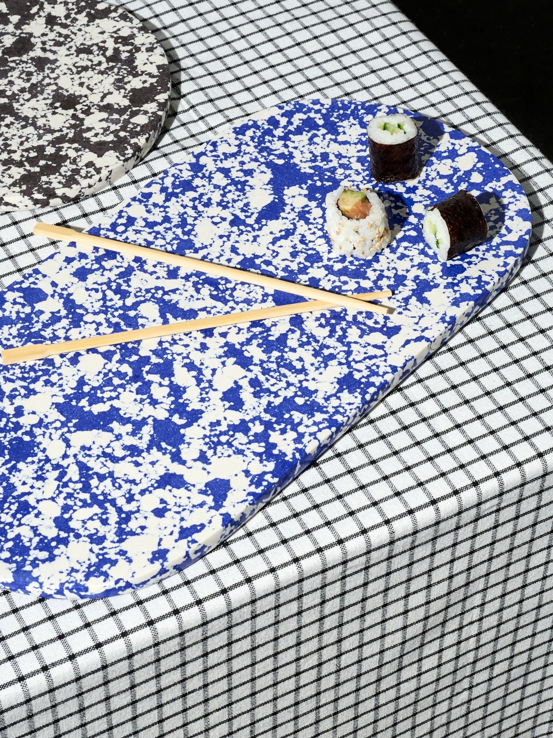 Curateology Blue Rock Large Serving Platter - British product