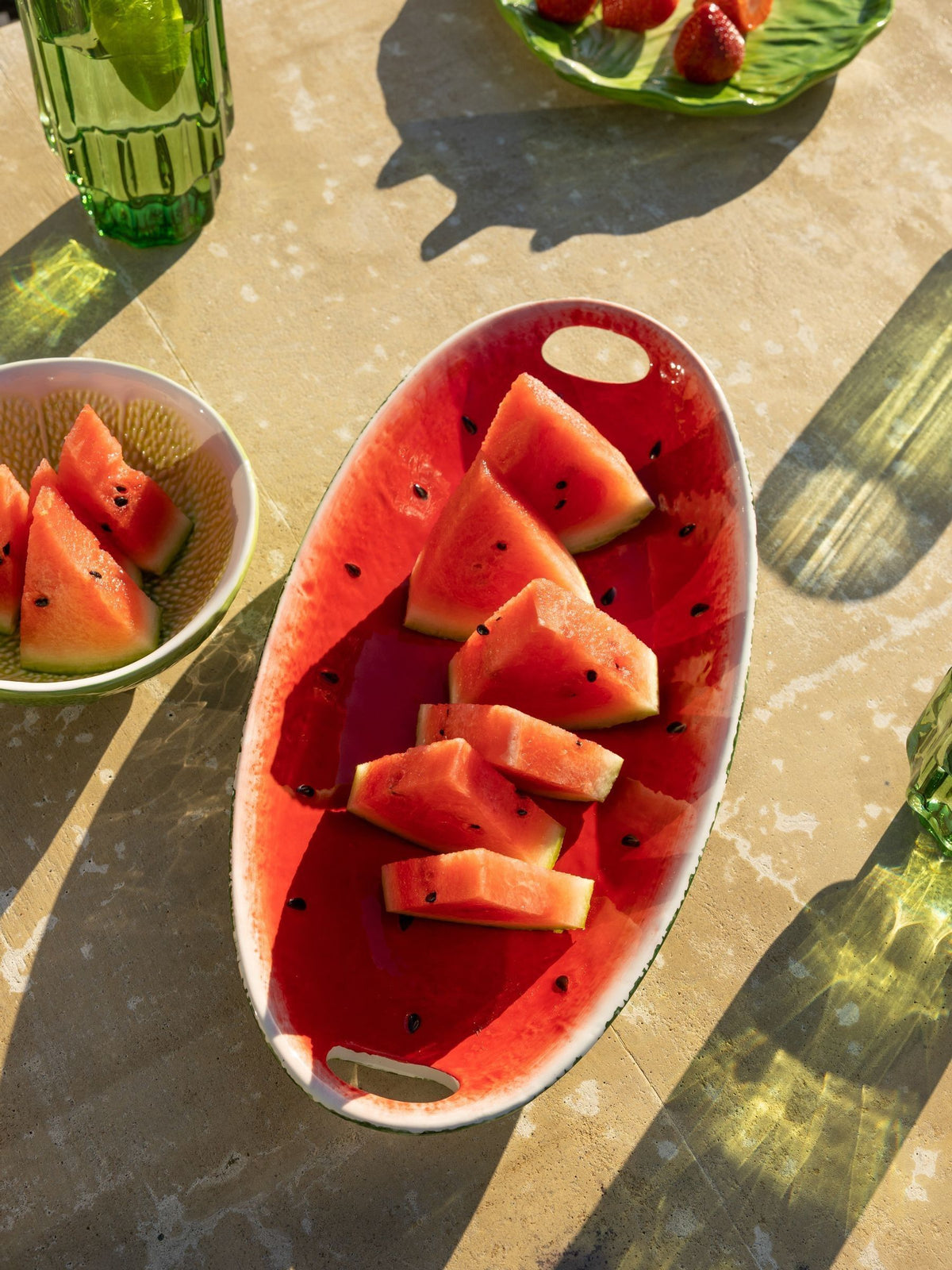 Rockett St George Red Watermelon Serving Plate