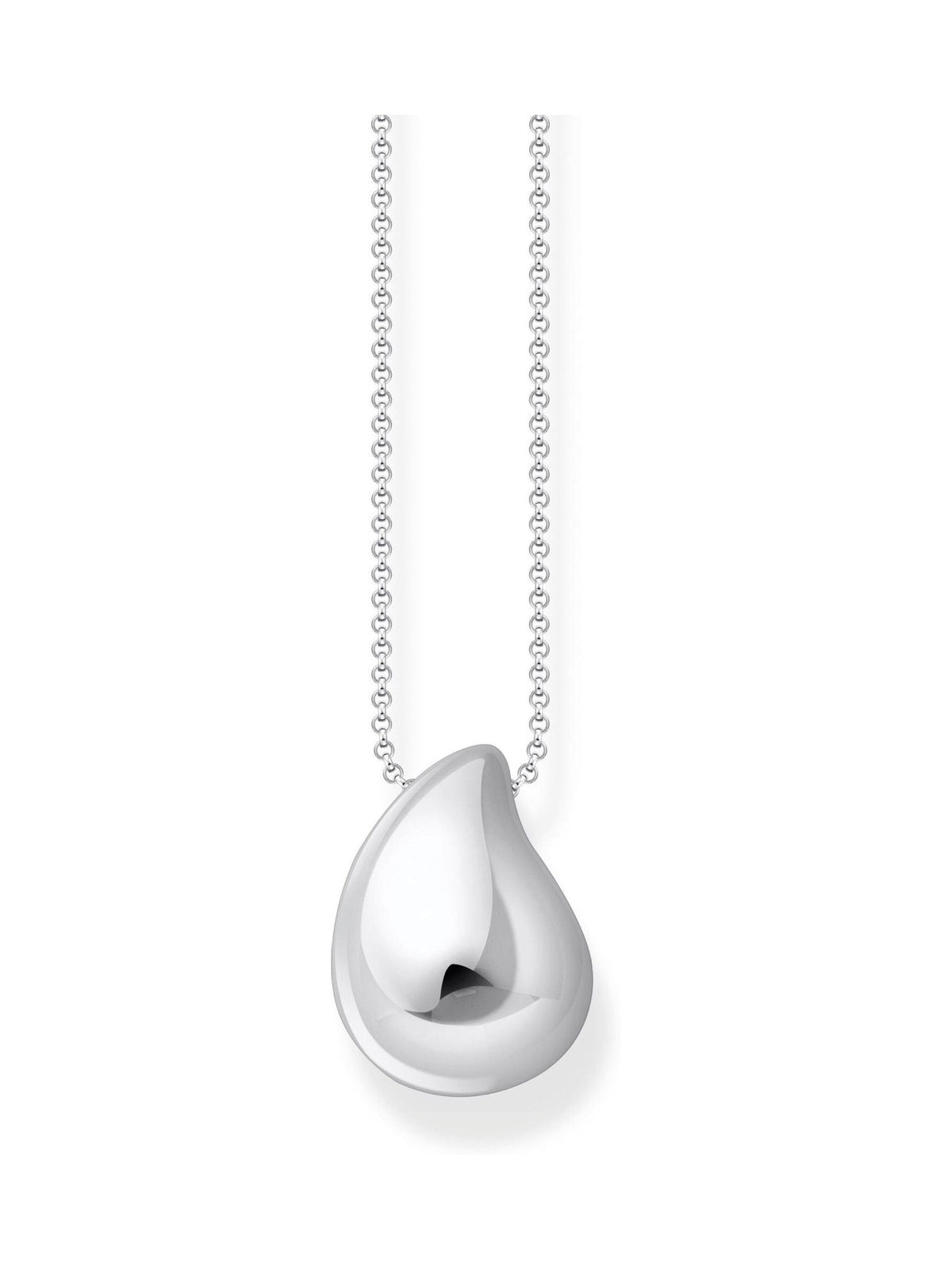 Thomas Sabo silver tone timeless shapes drop pendant necklace 45-50 cm chain (British brand)