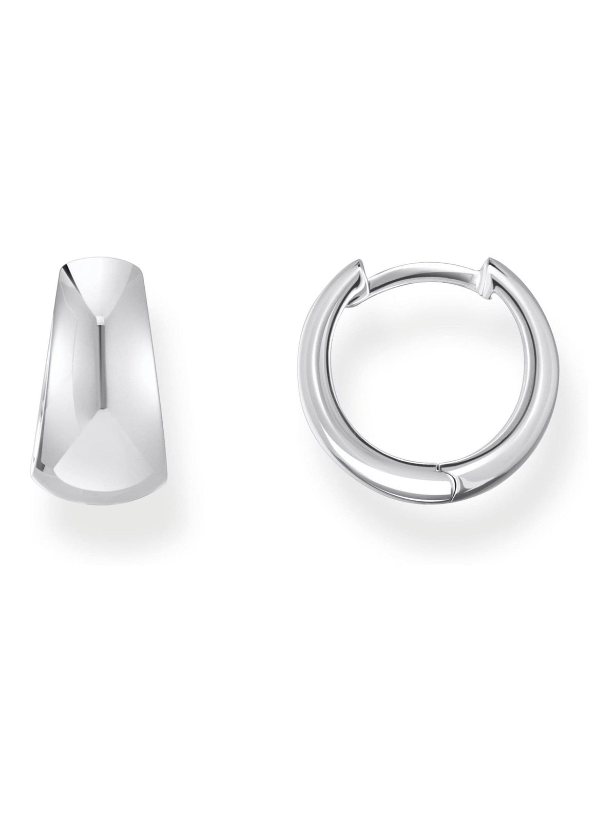 Thomas Sabo Silver Tone Trapezoidal Hoop Earrings
