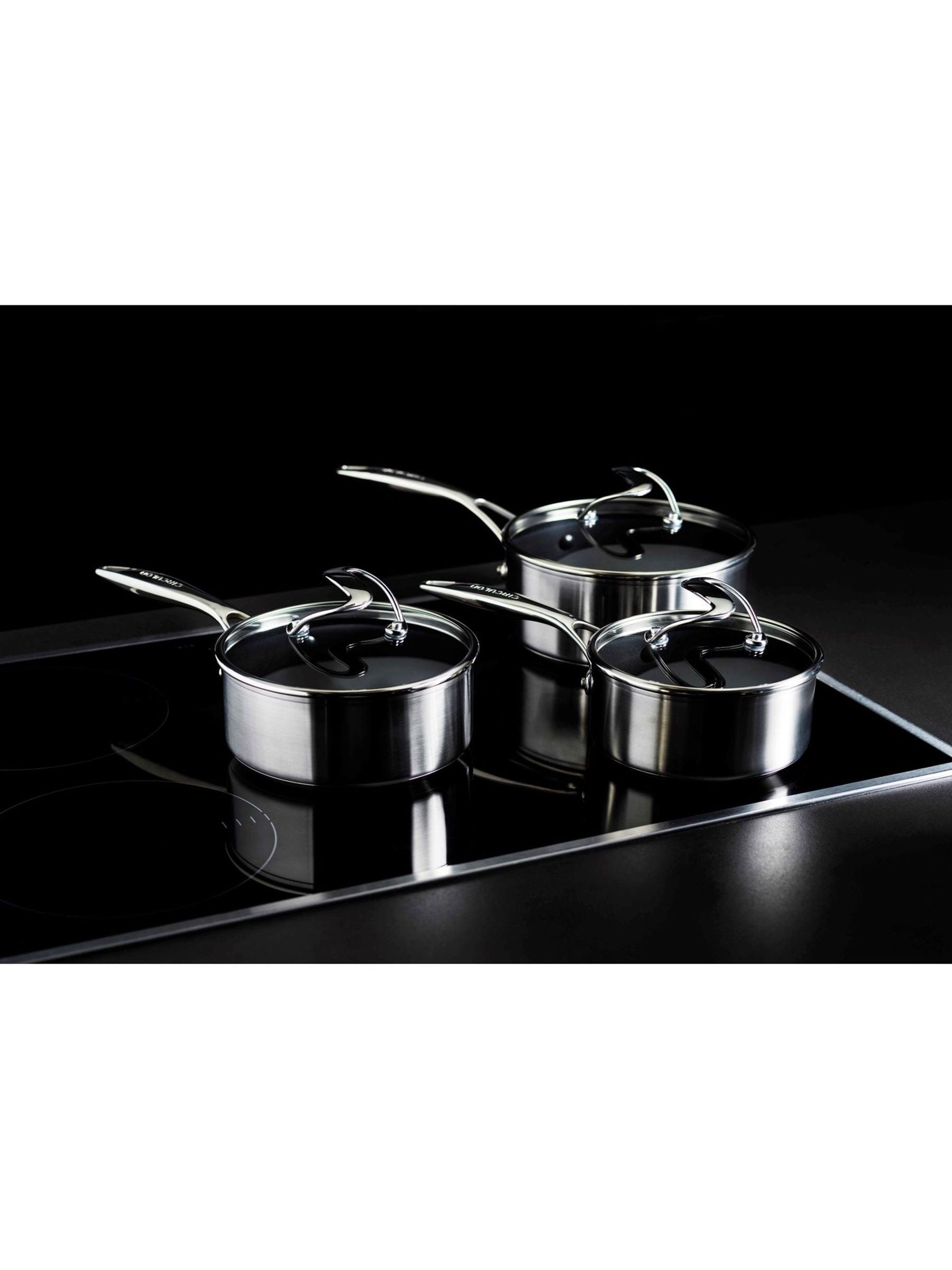 Circulon Silver S Series Steelshield non-stick cookware set 3-piece - British product