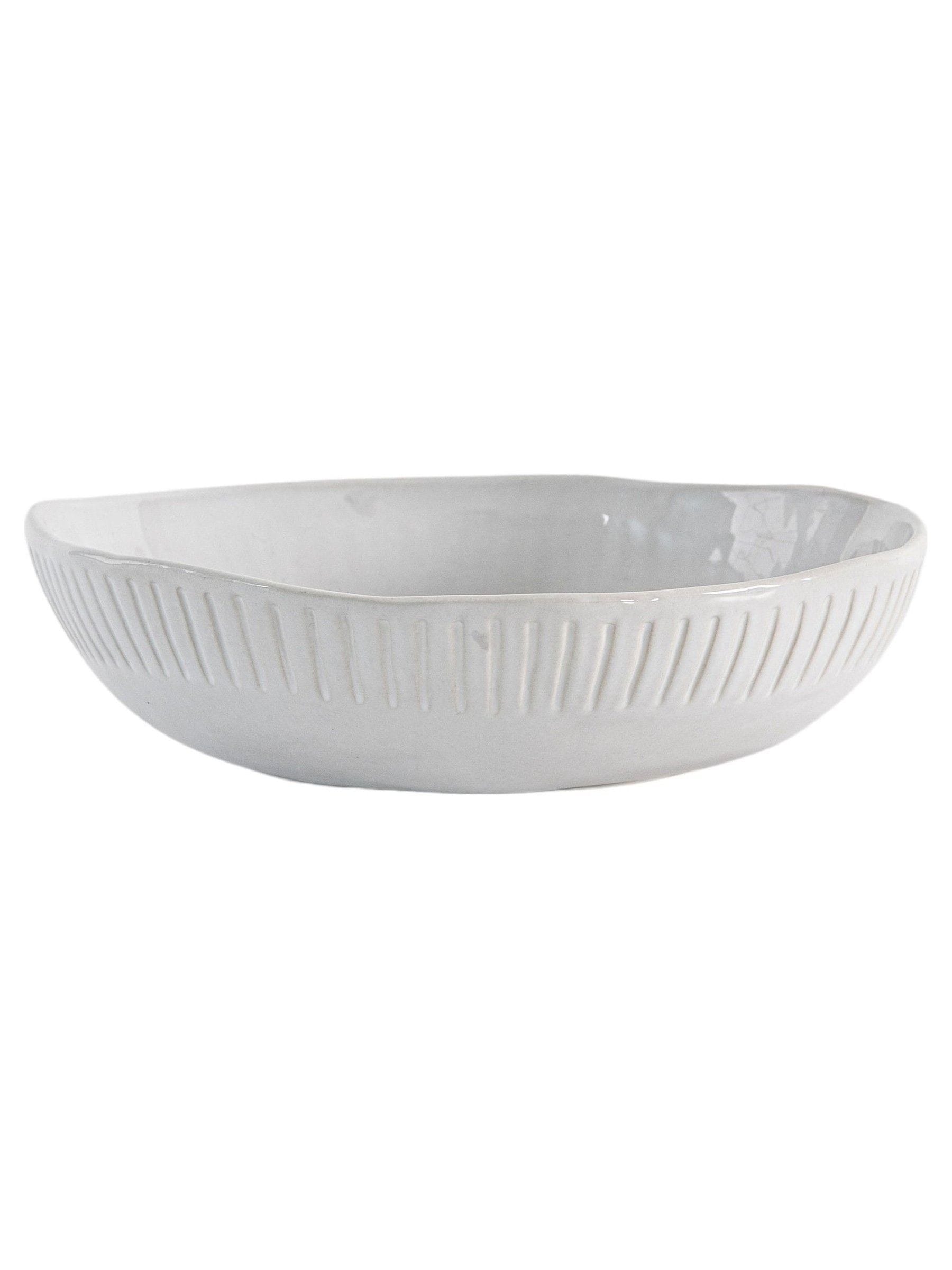 Gallery Home Cream Earthy Ridged Pasta Bowls 4 Pack, UK version