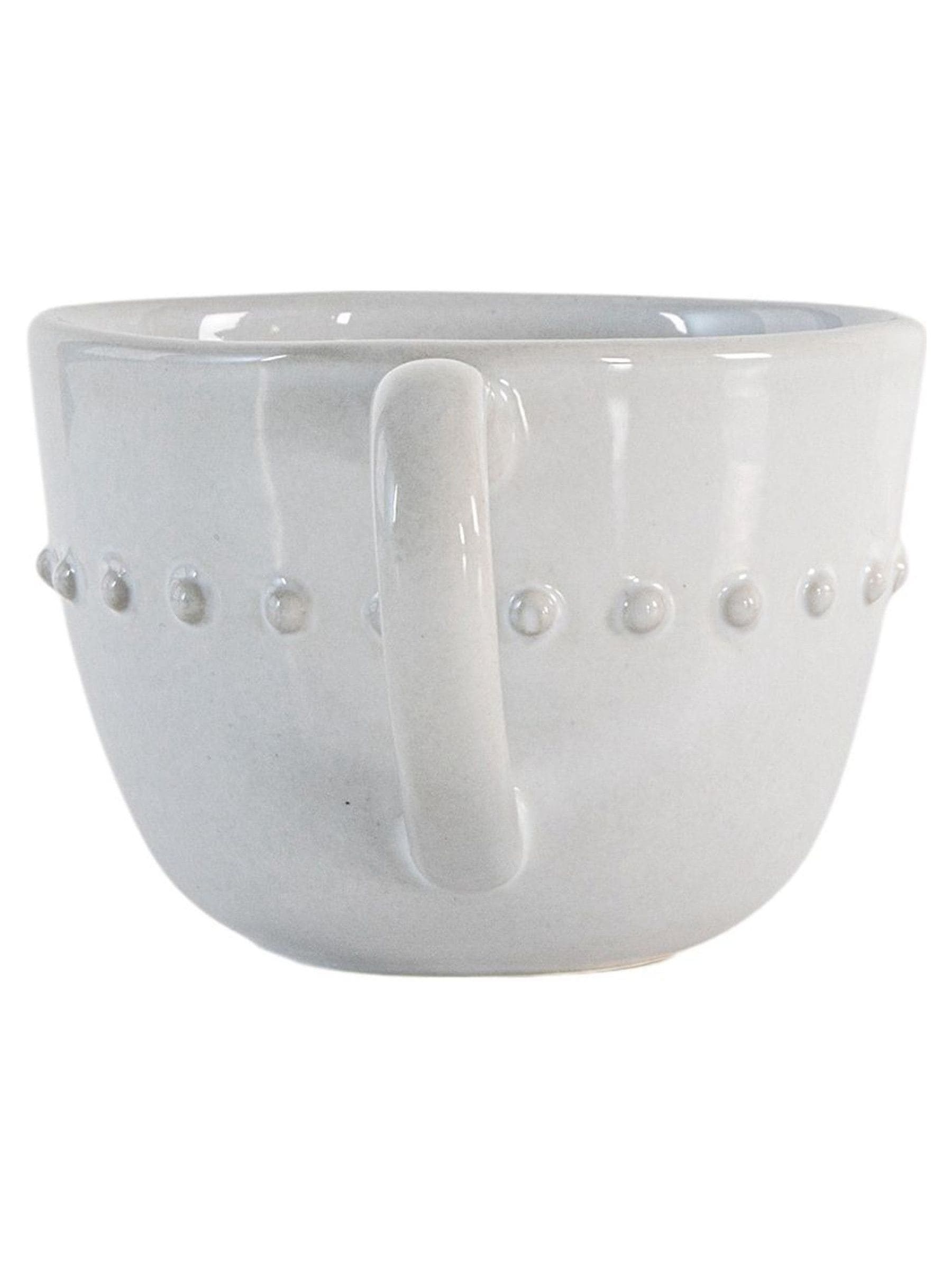 Gallery Home cream earthen beaded ceramic mugs 4 pack, UK version