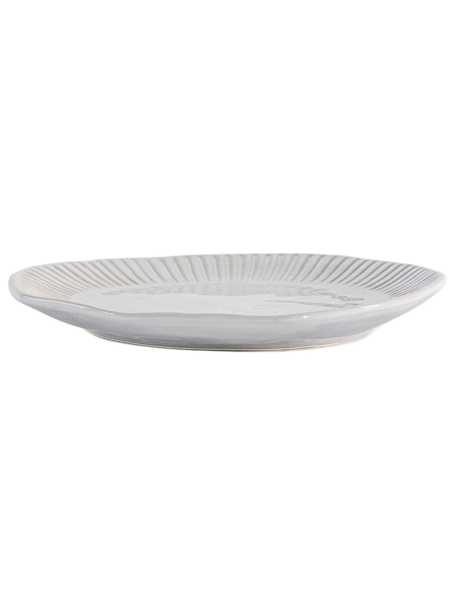 Gallery Home cream earthy ridged side plates 4 pack, UK version