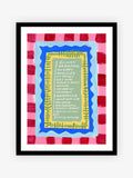 Eleanor Bowmer Red & Blue I Can Do Anything Framed Art