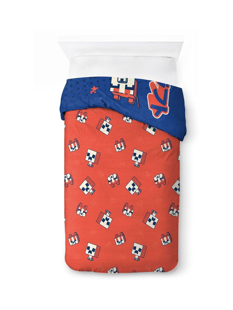 Jay Franco Blue Minecraft Oishi Market Single Duvet Cover Set, UK version