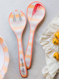 Yvonne Ellen Pink Picnic Salad Servers & Melamine Serving Bowl