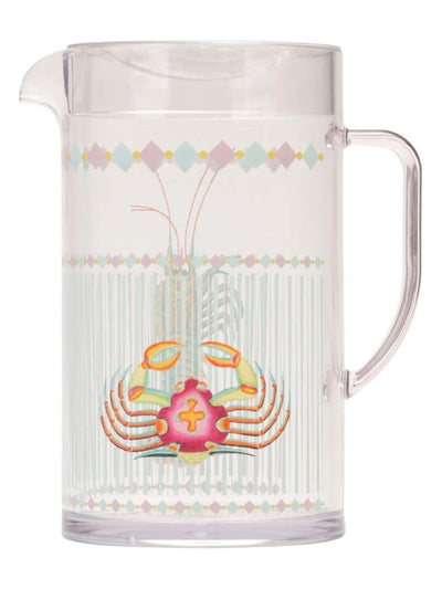 Yvonne Ellen Clear Crab Picnic Pitcher Jug 2L