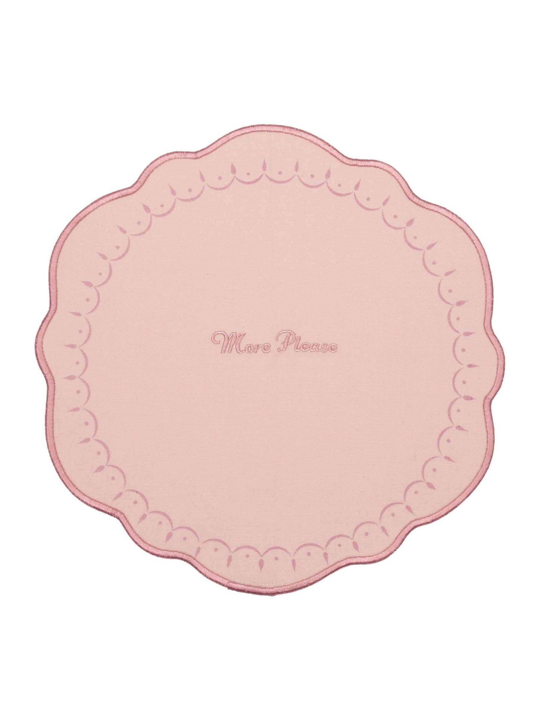 Yvonne Ellen set of 4 pink slogan placemats 32cm (British brand)