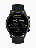 45mm Round Case Smart Watch with Touch Screen and Silicone Strap