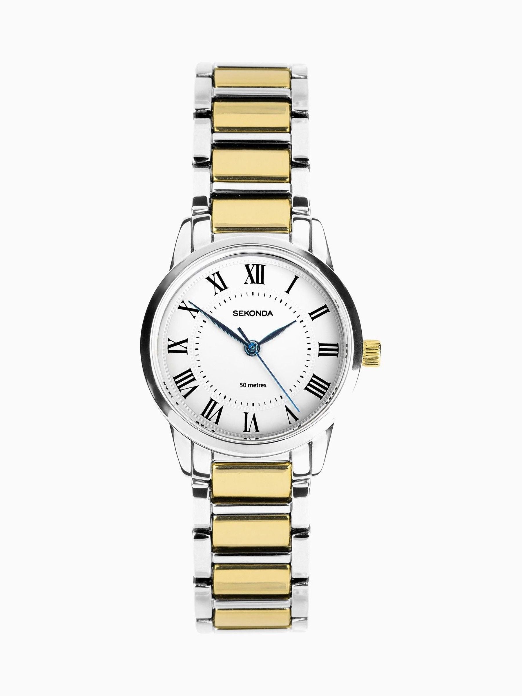 Sekonda Silver Gold Classic Beaumont Watch 28mm (British brand)