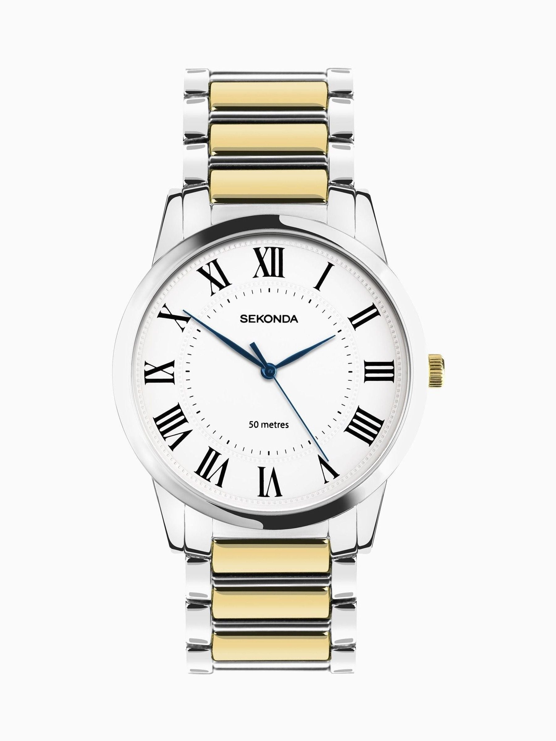 Sekonda Beaumont Silver White Classic watch 40mm (British brand)