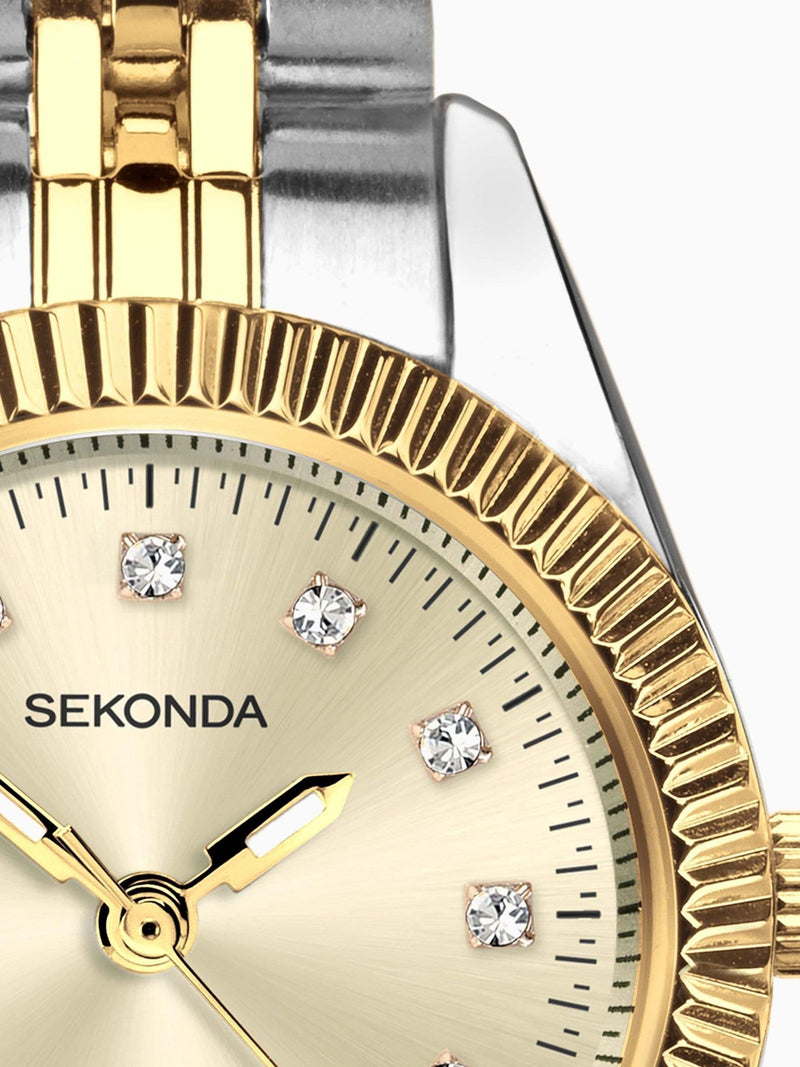 Sekonda Francis silver tone watch 26mm (British brand)
