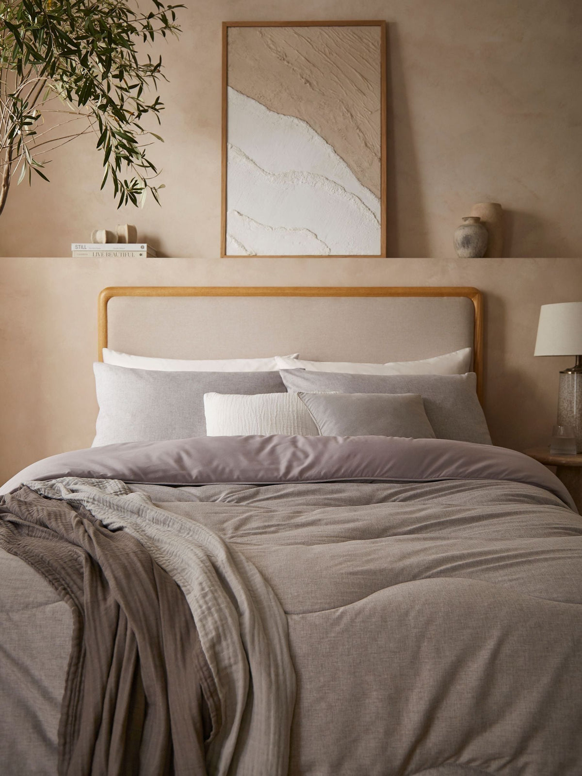 Night Lark 4.5 tog coverless duvet set, imported from the UK