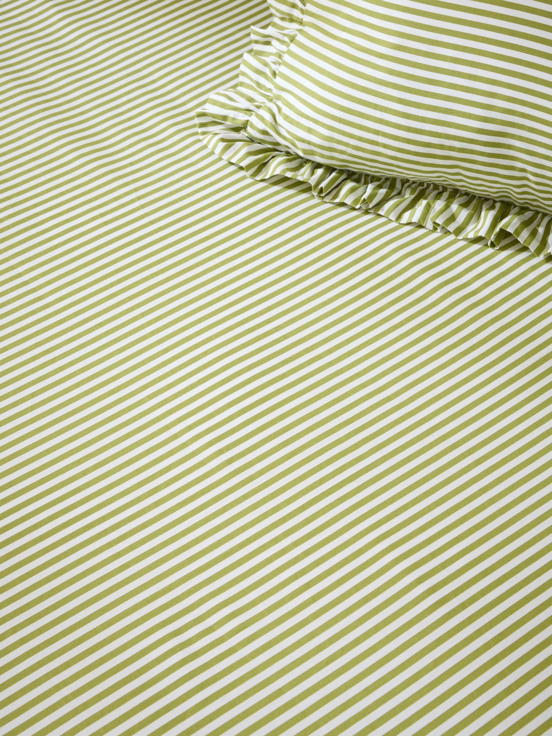 Lucy Tiffney green stripe fitted sheet, UK version