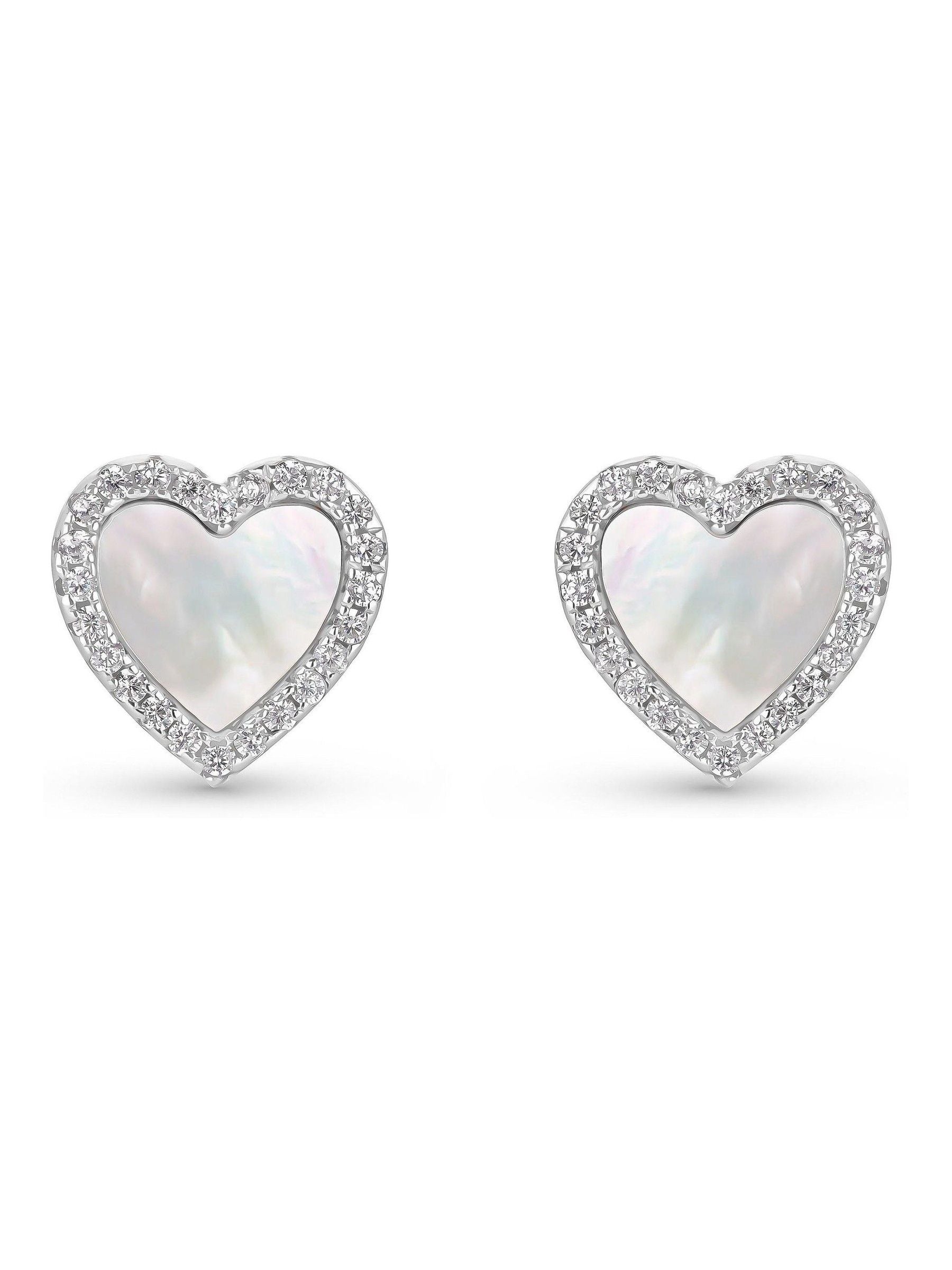 Beaverbrooks sterling silver heart earrings - British product