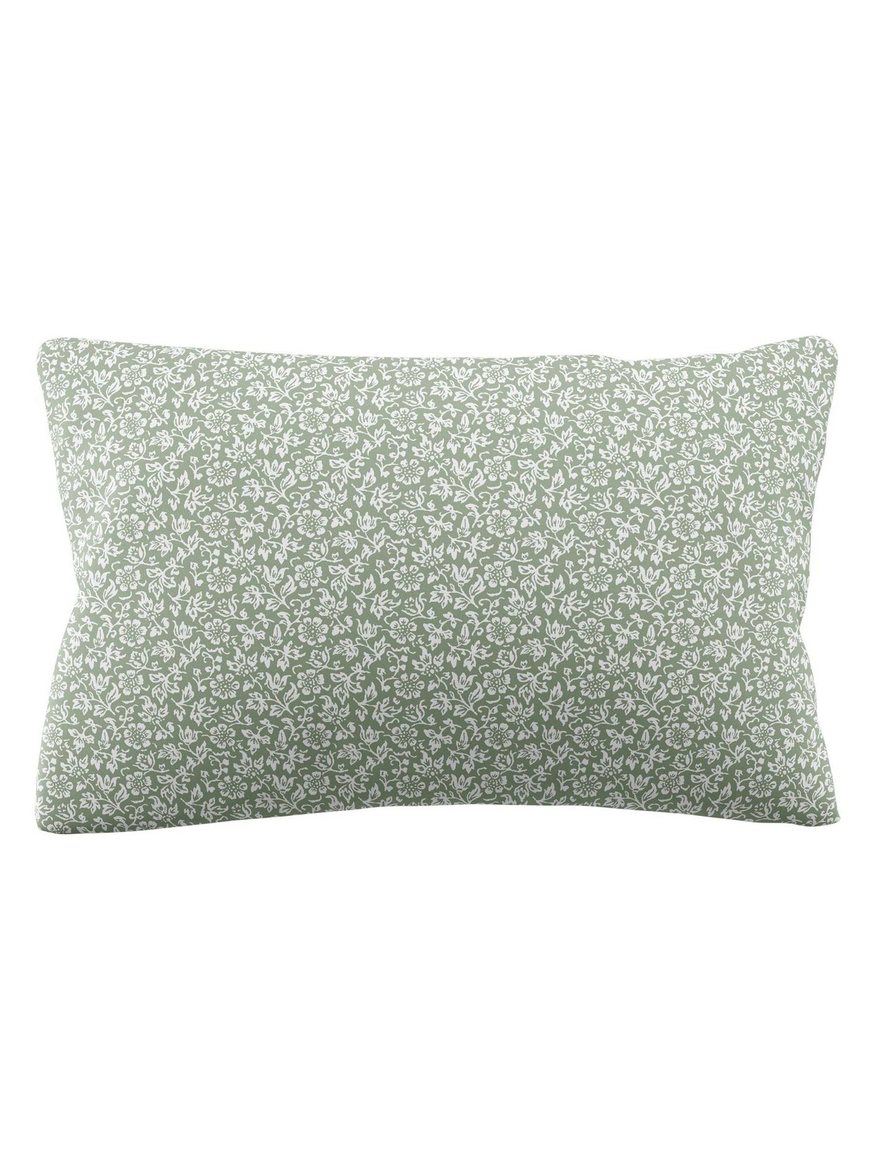 Laura Ashley Green Sage Sweet Alyssum duvet cover and pillowcase set, UK version