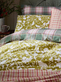 Laura Ashley Green Olive Litton Duvet Cover and Pillowcase Set