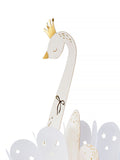 Hallmark White Gold Premium 3D White Swan Greeting Card - Paper Fables