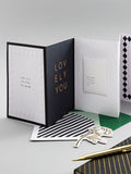 Hallmark Black White Gold Thank You Card Me Luxe 17.3cm x 11.9cm, UK version