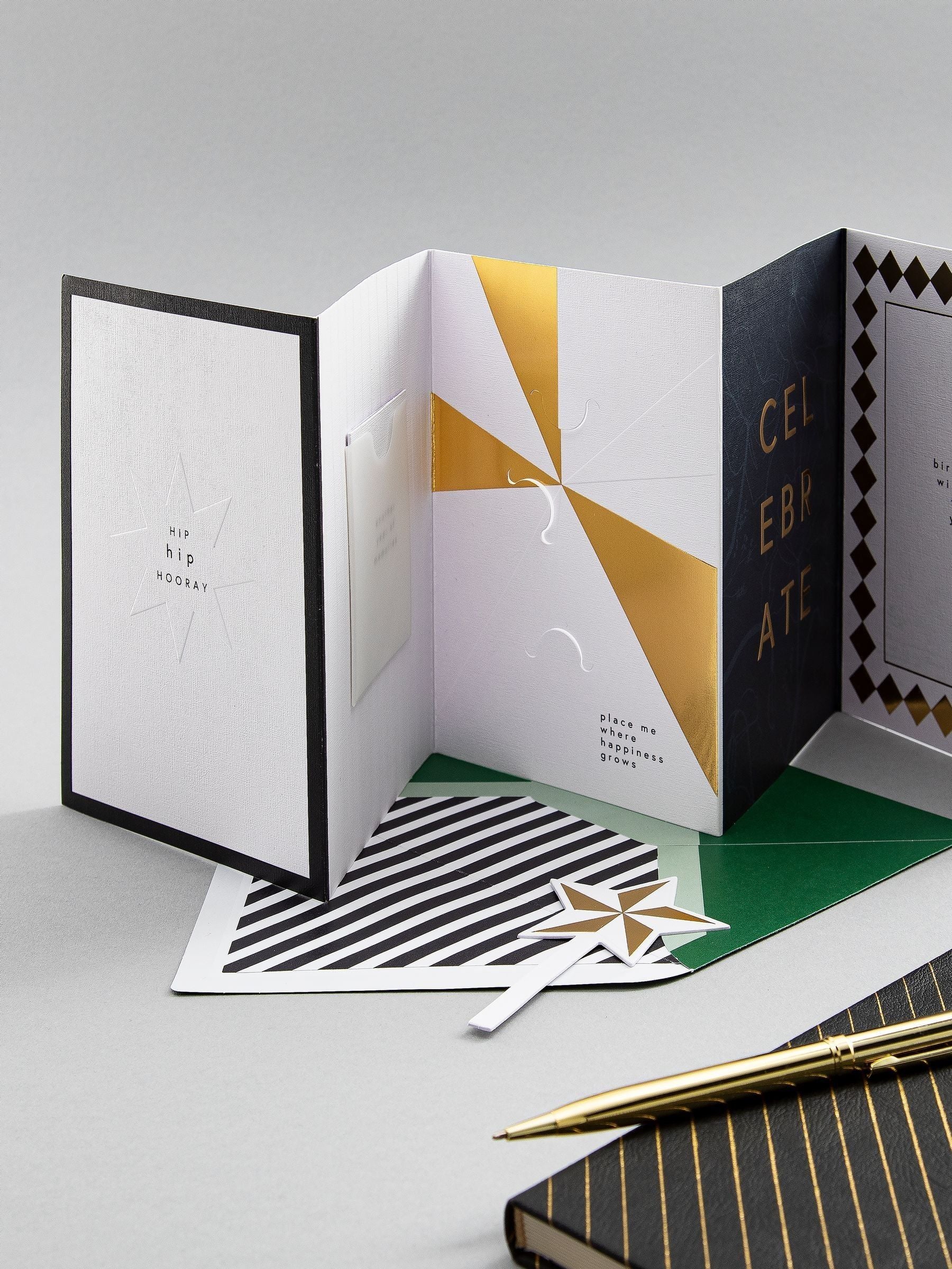 Hallmark Memento Luxe birthday card 17.3cm x 11.9cm, UK version