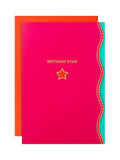Hallmark Red Premium 'Birthday Star' Card - Vivid Aura
