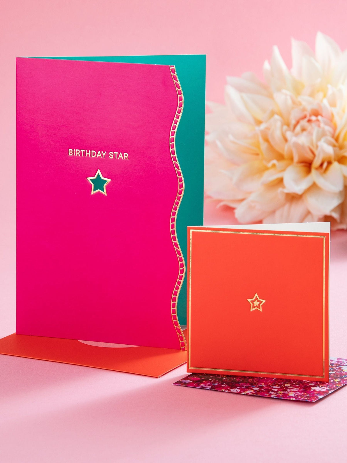 Hallmark Red Premium 'Birthday Star' Card - Vivid Aura