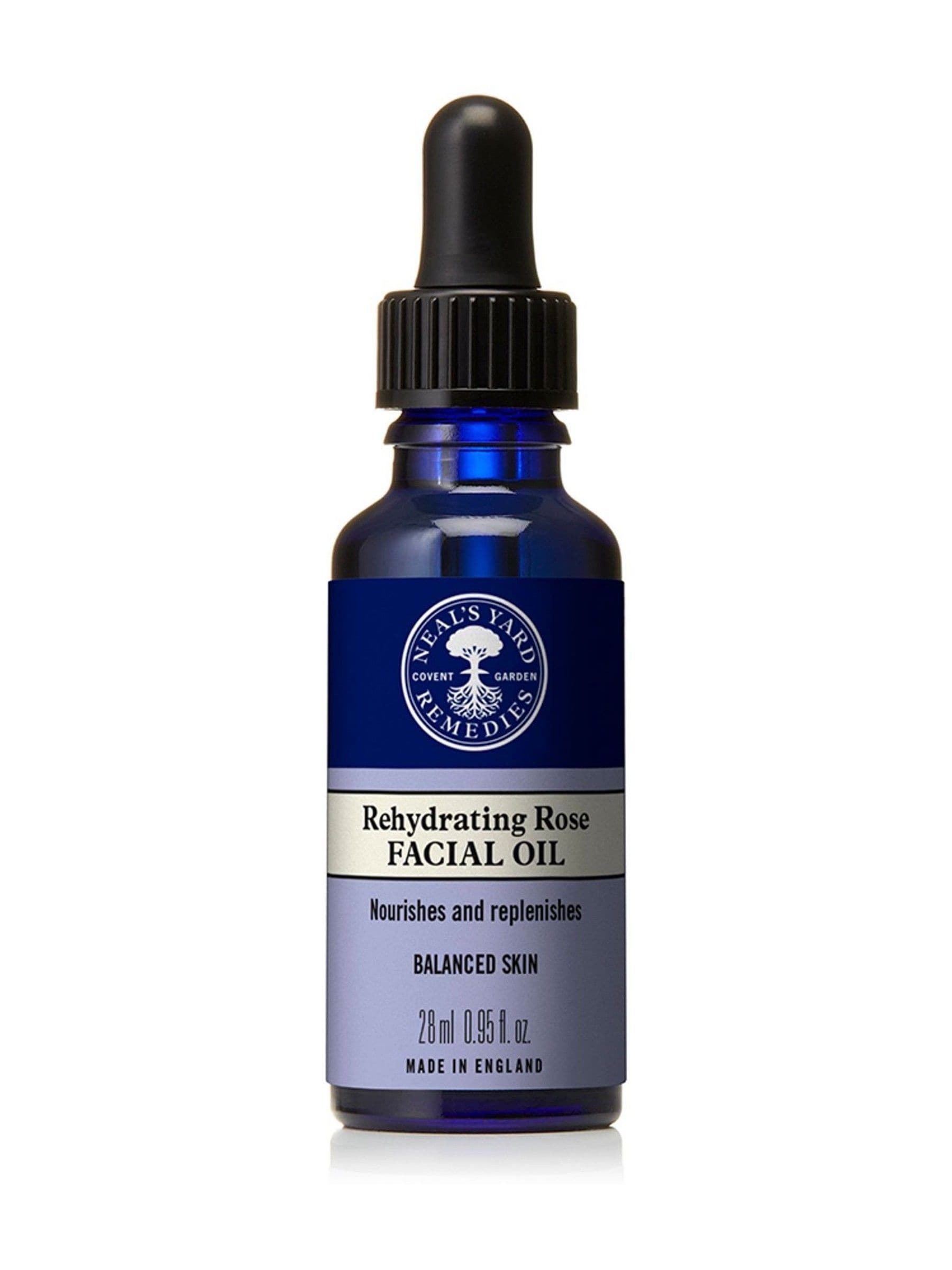 Neals Yard Remedies Rose Facial Oil 28ml, imported from the UK