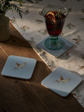 Sophie Allport Set of 4 Pale Blue Snowy Owls Coasters