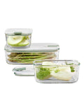 Mepal Nordic Sage Easyclip 'One Clip' 3 Piece Glass Food Storage Set